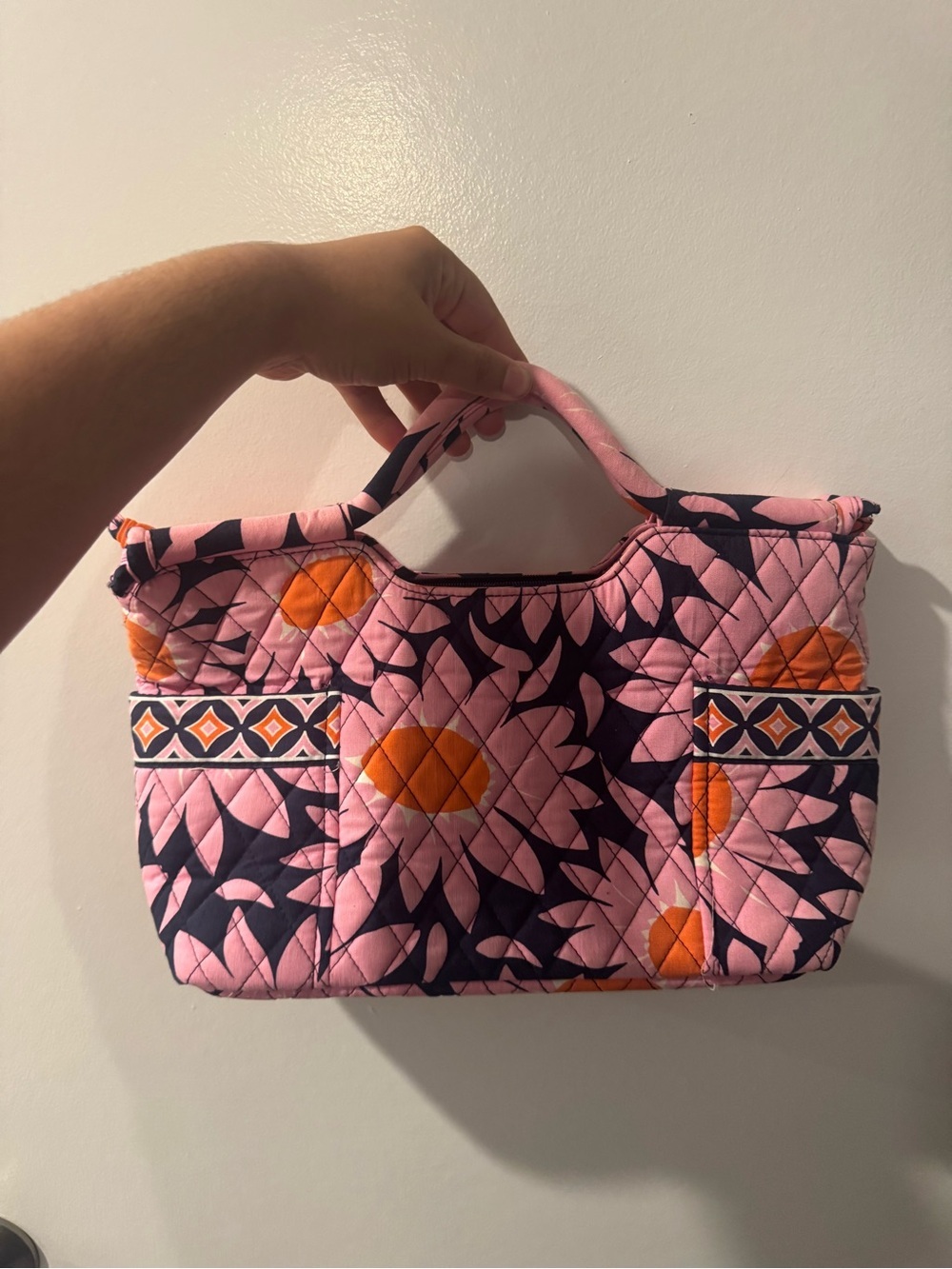 Vera Bradley Gabby Handbag Loves Me Print | OOP Retired Quilted Purse